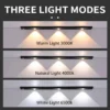 LED Ultra Thin Under Cabinet Lights Motion Sensor night light Wireless 3Color Dimmable For Kitchen Cabinet Bedroom Wardrobe Ligh