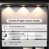 LED Ultra Thin Under Cabinet Lights Motion Sensor night light Wireless 3Color Dimmable For Kitchen Cabinet Bedroom Wardrobe Ligh