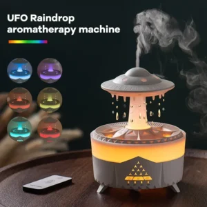 Remote Control Umbrella Waterdrop Aromatherapy Machine Ultrasonic Air Humidifier with LED Light for Home Aroma Diffuser
