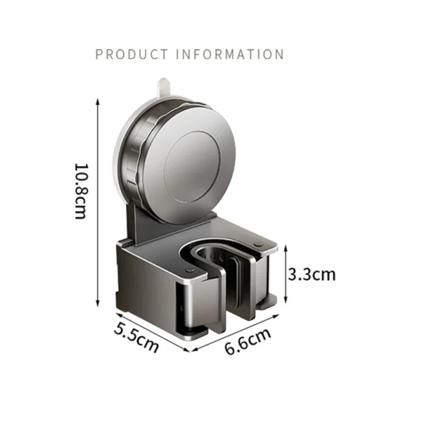 Wall Mount Suction Cup Mop clip Vacuum Sucker Kitchen Bathroom Mop Broom Brush storage Rack Waterproof Mop Holder Organizer Shel