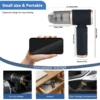 Mini Car Vacuum Cleaner Charging High Power Handheld Cordless Vacuum Cleaner and Air Duster Keyboard Duster for Home Office Pet