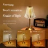 Table lamp bedroom, bedside lamp light luxury diamond crystal lamp high-end atmosphere lamp charging touch small night lamp