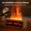 Flame Mist: 3D Fire Effect Aroma Diffuser & Humidifier with Remote – Ultra-Quiet Cool Mist, Auto Shut-Off & Essential Oil Compatible for Home & Office