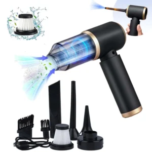 Mini Car Vacuum Cleaner Charging High Power Handheld Cordless Vacuum Cleaner and Air Duster Keyboard Duster for Home Office Pet
