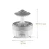 Remote Control Umbrella Waterdrop Aromatherapy Machine Ultrasonic Air Humidifier with LED Light for Home Aroma Diffuser