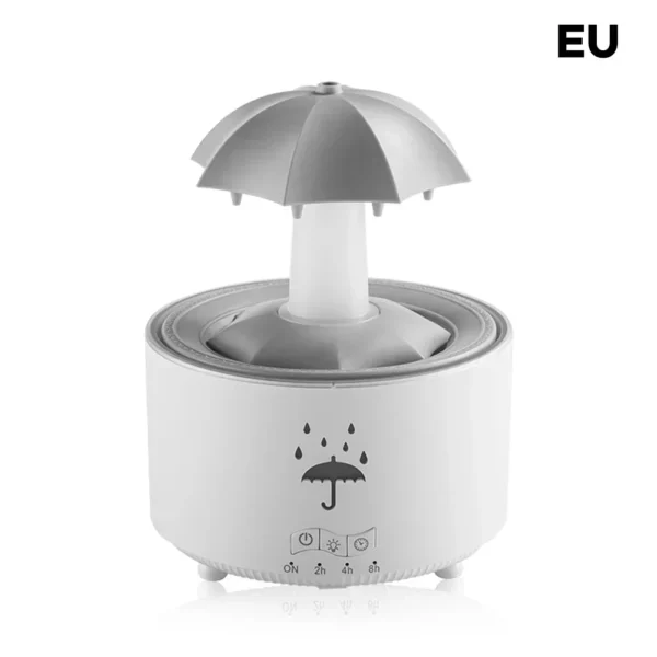 Remote Control Umbrella Waterdrop Aromatherapy Machine Ultrasonic Air Humidifier with LED Light for Home Aroma Diffuser
