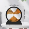 3D Hourglass Quicksand Moving Sand Art Picture Round Glass Deep Sea Sandscape Craft Flowing Painting Home Office Work Decor