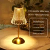 Table lamp bedroom, bedside lamp light luxury diamond crystal lamp high-end atmosphere lamp charging touch small night lamp