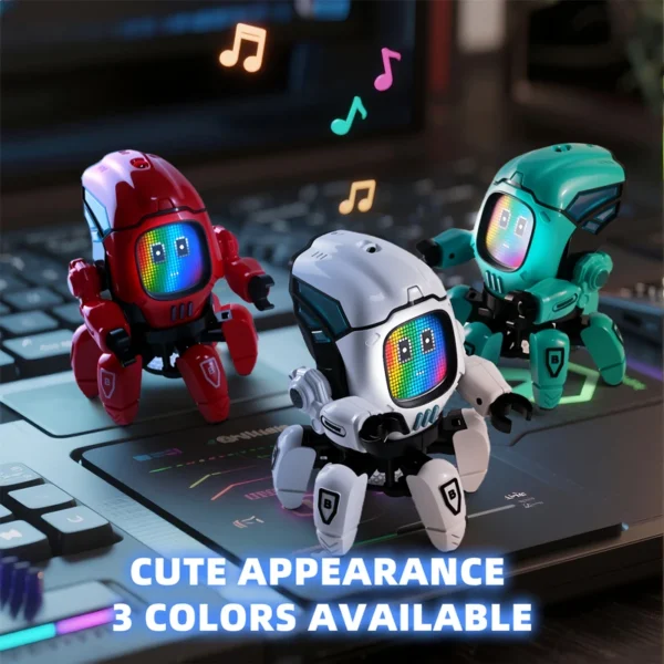 Dance Music 6 Claws Robot Octopus Spider Robots Vehicle Birthday Gift Toys for Children Kids Early Education Baby Toy Boys Girls