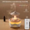 Remote Control Umbrella Waterdrop Aromatherapy Machine Ultrasonic Air Humidifier with LED Light for Home Aroma Diffuser