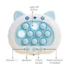3 Colors 1 pcs Electronic Pop Quick Push Bubbles Game Machine Kid Cartoon Fun Squeezing Toys Anti Stress Sensory Bubble Toy Gift