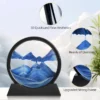 3D Hourglass Quicksand Moving Sand Art Picture Round Glass Deep Sea Sandscape Craft Flowing Painting Home Office Work Decor