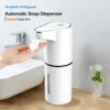 Smart Automatic Soap Dispenser: Touchless Foam Sensor, USB-C Rechargeable & Dual Wall/Countertop Mount
