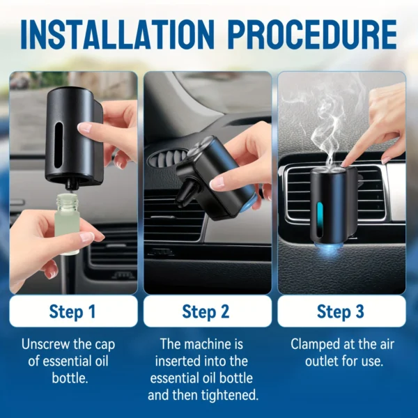 New Smart Car Air Aromatherapy Diffuser Car Air Fresheners Humidifier Aromatherapy Freshener Removing Odors Car Accessories