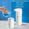 Smart Automatic Soap Dispenser: Touchless Foam Sensor, USB-C Rechargeable & Dual Wall/Countertop Mount