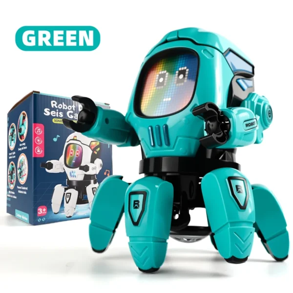 Dance Music 6 Claws Robot Octopus Spider Robots Vehicle Birthday Gift Toys for Children Kids Early Education Baby Toy Boys Girls