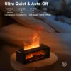 Flame Mist: 3D Fire Effect Aroma Diffuser & Humidifier with Remote – Ultra-Quiet Cool Mist, Auto Shut-Off & Essential Oil Compatible for Home & Office