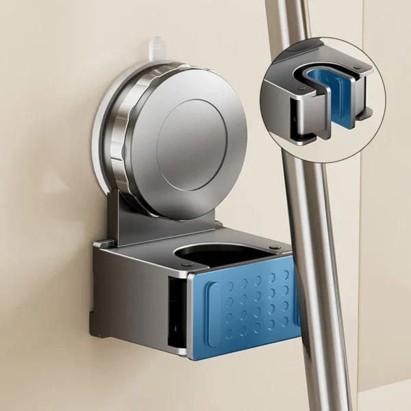 Wall Mount Suction Cup Mop clip Vacuum Sucker Kitchen Bathroom Mop Broom Brush storage Rack Waterproof Mop Holder Organizer Shel