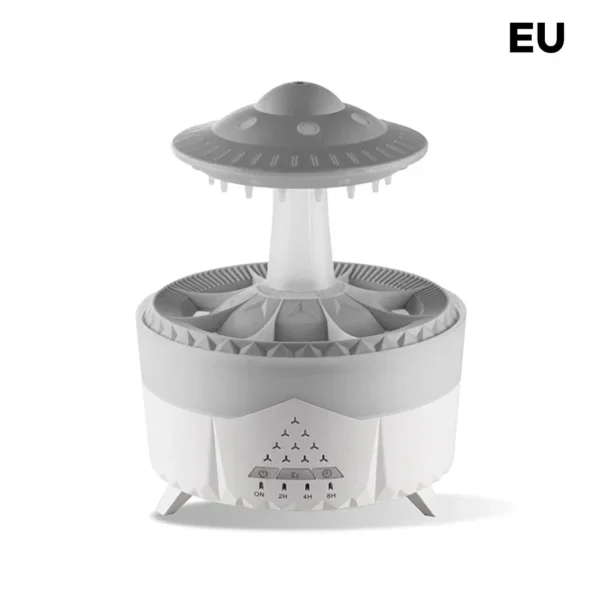Remote Control Umbrella Waterdrop Aromatherapy Machine Ultrasonic Air Humidifier with LED Light for Home Aroma Diffuser